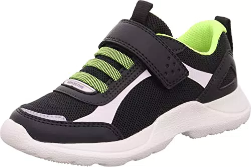 Superfit Jungen Rush Sneaker, Schwarz Gelb 0010