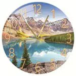 SWECOMZE Modern Wanduhr ohne tickgeräusche - Große Lautlos Wand Uhr 30 cm Ø für Wohnzimmer