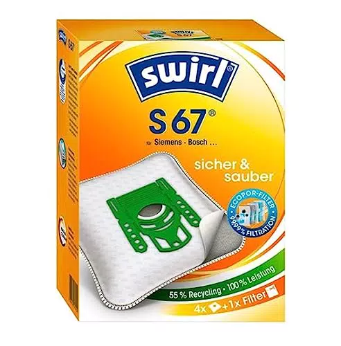 Swirl S 67 EcoPor Staubsaugerbeutel für Siemens, Bosch