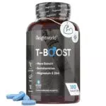 T Boost - 180 Testosteron Tabletten - Maca 400mg Potenzmittel für Mann - Mit Bockshornklee
