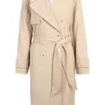 Tamaris Damen Karierter Trenchcoat ARNI Grau 42