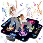 Tanzmatte für Kinder, einzigartiges elektronisches Tanzpad mit 6 Tasten und Bluetooth-9-Stufen