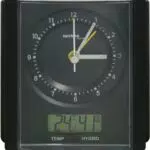 Technoline, WT 770 Premium-Funkwecker, Mattschwarz-Chrom
