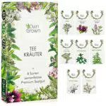 Tee Kräuter Samen Set: 8 Sorten Saatgut für Balkon und Garten Pfefferminze