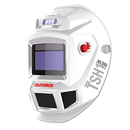 TELEFUNKEN TSH1 Automatik Schweißhelm: Ventilator Kühlfunktion; LED Lampen & automatische Verdunklung; Weld