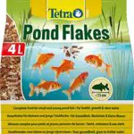 Tetra Pond Flakes Fischfutter für kleinere und junge Teichfische in Flockenform