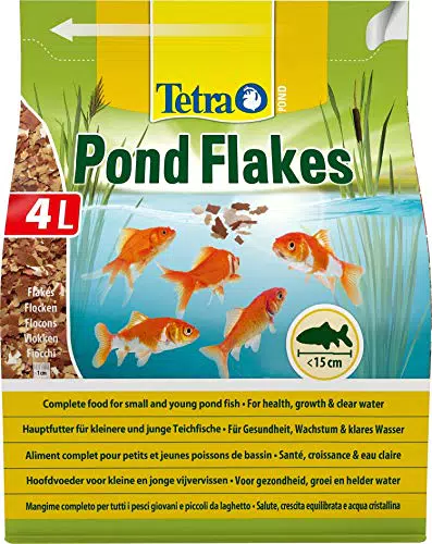 Tetra Pond Flakes Fischfutter für kleinere und junge Teichfische in Flockenform