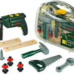 Theo Klein 8416 Bosch Werkzeugkoffer, groß, 16-teiliges Werkzeug-Set