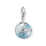 Thomas Sabo Damen Charm-Anhänger Weltkugel Charm Club 925 Sterling Silber 0754-007-1