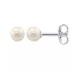 Thomas Sabo Damen Ohrringe Perlenohrstecker Süßwasserzuchtperle Weiß 925 Sterling Silber H1431-028-14