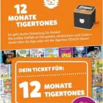 tigermedia tigertones-Ticket sofort vergübar 12 Monate Audio-Streaming 20.000 Hörspiele Hörbücher Kindermusik tigerbox 5 Profile