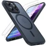 TOCOL 3 in 1 für iPhone 15 Pro Hülle für Magsafe
