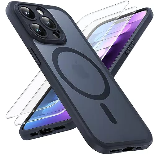 TOCOL 3 in 1 für iPhone 15 Pro Hülle für Magsafe