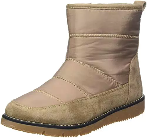 Tom Tailor Damen 4293114 Stiefelette, beige