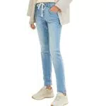 TOM TAILOR Damen Tapered Relaxed Jeans mit Kordelzug
