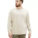 TOM TAILOR Herren Plussize Basic Strickpullover mit Crewneck