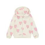 TOM TAILOR Mädchen 1037948 Sweatjacke mit Herz Kapuze