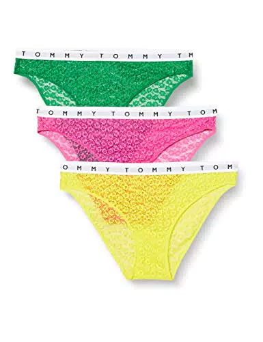 Tommy Hilfiger Damen 3P Full Lace Bikini Style Unterwäsche