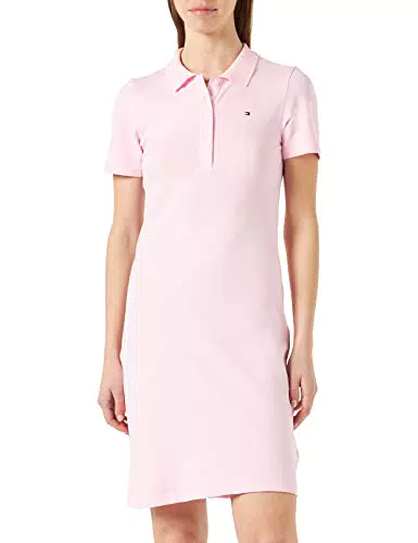 Tommy Hilfiger Damen Polokleid 1985 Slim Pique Slim Fit