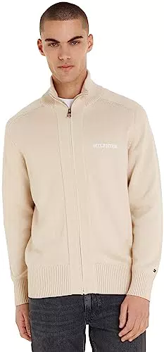 Tommy Hilfiger Herren Cardigan Cotton Zip Strickjacke