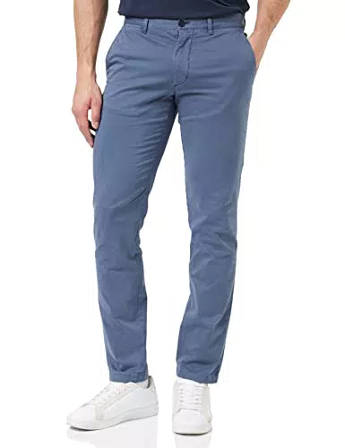 Tommy Hilfiger Herren Hose Bleecker TH Flex Satin Gmd Chino