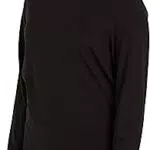 Tommy Hilfiger Herren Langarmshirt Rollkragen, Schwarz