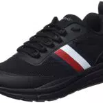 Tommy Hilfiger Herren Runner Sneaker Modern Runner Stripes Knit Sportschuhe