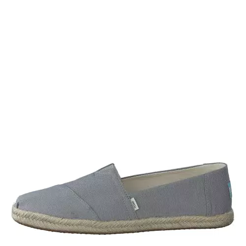TOMS Damen Alpargata Rope Flache Slipper, Grau