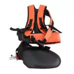 TOPINCN Schultergurt, Trimmer Strap Doppel Schulter Y förmigen Nylon Gürtel Rasenmäher Gepolsterte Strap Harness Black Orange Farbe Gartengerät Zubehör