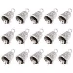 TOYANDONA 20 Stück Glöckchen Metall Legierung Jingle Bells Glocken Silber Weihnachtsglocken Hängend Anhänger Schmuckherstellung Windspiel DIY Basteln Weihnachtsbaum Anhänger Weihnachtsdeko