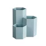 Toymytoy Stiftehalter aus Kunststoff, 3 Fächer M blau