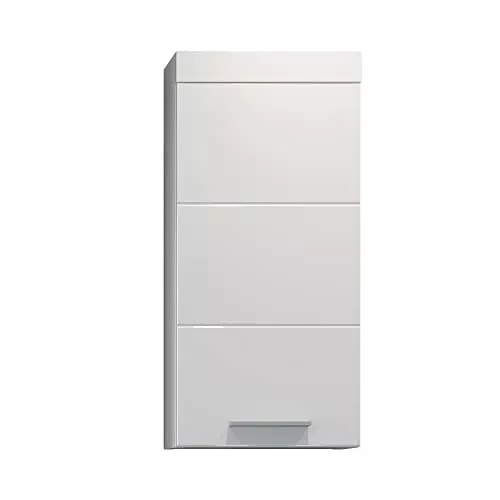 trendteam smart living - Hängeschrank Wandschrank - Badezimmer - Devon - Aufbaumaß 35 x 75 x 16 cm - Farbe Weiß Hochglanz - 210750101