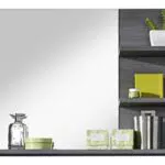 trendteam smart living - Wandspiegel Spiegel - Badezimmer - Miami - Aufbaumaß 72 x 57 x 20 cm - Farbe Grau - 125940121