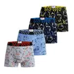 Trendy Boy Boxershorts Jungen Baumwolle Boxershorts Kinder Unterhose Unterwäsche 8-16 Jahre 4er Pack Mehrfarbiges Set Ultra Weich
