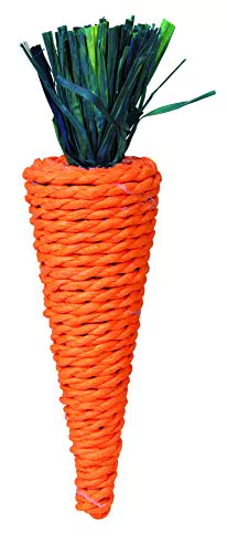 TRIXIE Karotte Spielzeug für kleine Tiere, 20 cm