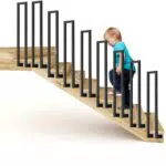 U-förmiger Treppenhandlauf, Handläufe Treppen, Treppengeländer Außen