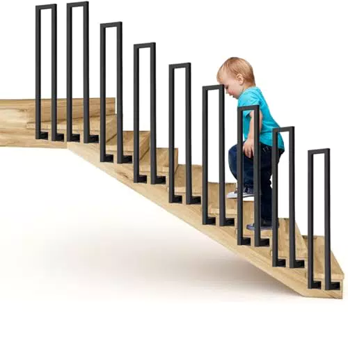 U-förmiger Treppenhandlauf, Handläufe Treppen, Treppengeländer Außen