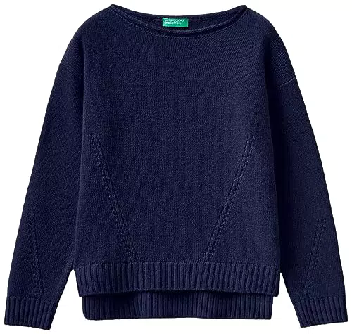 United Colors of Benetton Mädchen und Mädchen Trikot G/C M/L 124yc103y Pullover