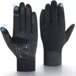UPhitnis Dicke Fahrradhandschuhe Herren Winter - Extrem Warm Winterhandschuhe für Mann Damen Touchscreen & Anti-Rutsch & Winddicht - Verdickte Fahrrad Handschuhe für Radfahren Wandern
