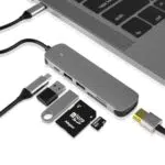 USB C HUB, Dongle USB C Adapter 6 in 1 mit USB 3.0 Anschluss