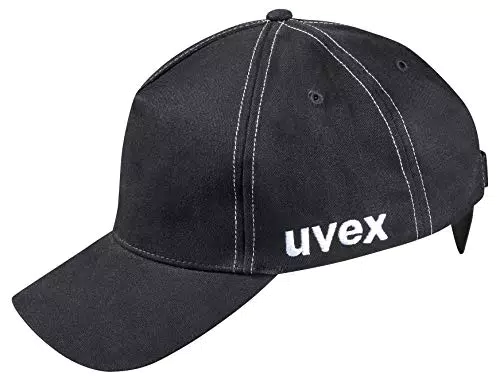 Uvex u-Cap Sport Anstoßkappe - Kopfschutz-Kappe mit langem Schirm und Hartschale - Gr 52 bis 54 cm