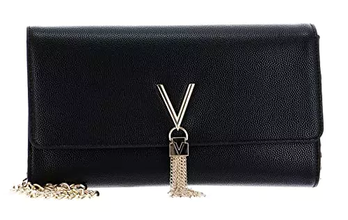 Valentino Damen 1r4-divina einzigartig Pochette, Schwarz/Gold