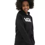 Vans Mädchen Flying Girls' Hoodie Kapuzenpullover, Schwarz