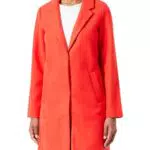 VERO MODA Damen Vmpop Coat Noos Mantel, Schwarz