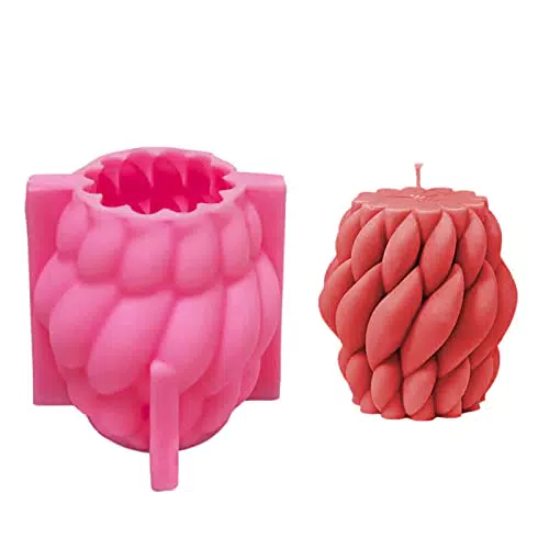 VidFair Kerzenform Zum Gießen Silikon 3D Geometrischer Bubble Kerze Form Fondant Silikonformen Kerzengießform für Handwerk Ornamente Duftkerze Handgemachte Seife Silikonharz-Form