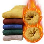VoJoPi 5 Paar Warme Damen Socken, Dicke Wolle Thermosocken Damen Wintersocken