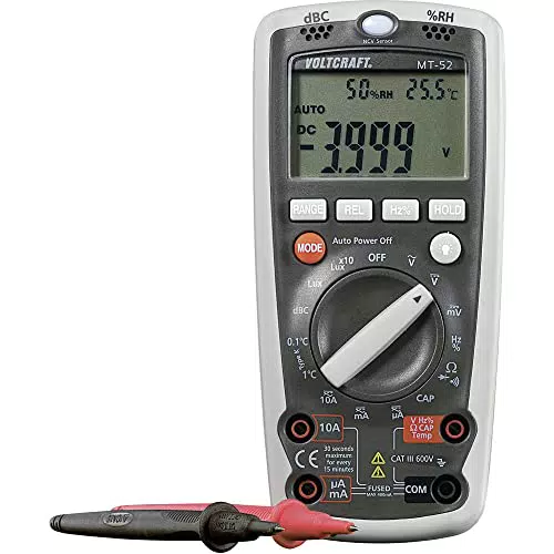 VOLTCRAFT MT-52 Digital Multimeter I AC/DC Messungen I Messbereiche für Strom
