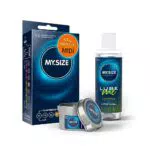 Vorteilspack MY.SIZE Kondome 57mm, 10er Pack + MY.SIZE Natural Gleitgel 100ml + MY.SIZE Massagekerze…