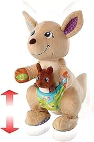 VTech 80-522664 Hüpf-mit-mir-Känguru, Motorikspielzeug