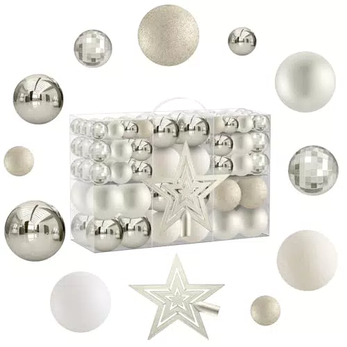 Weihnachtskugeln Champagner Christbaumschmuck 101 Stück